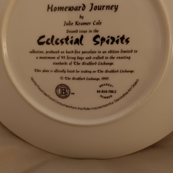 Homeward Journey From Celestial Spirits Native America Collector Plate - Picture 4 of 7